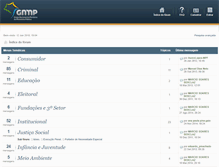 Tablet Screenshot of forum.gnmp.com.br